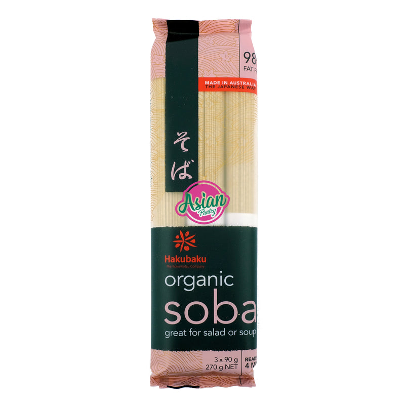 Hakubaku Organic Soba Noodles 270g Front