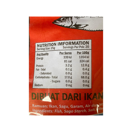 Keropok Ikan Fish Cracker 500g Back
