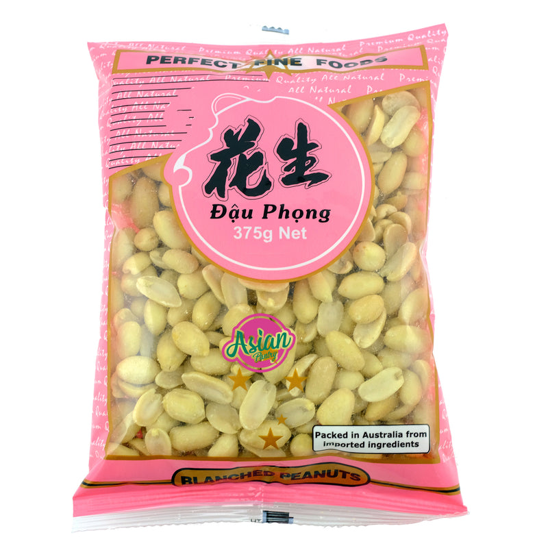 Perfect Fine Foods Blanched Peanuts 375g Front
