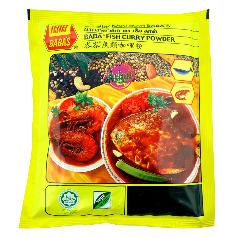 Baba's Fish Curry Powder 250g Front