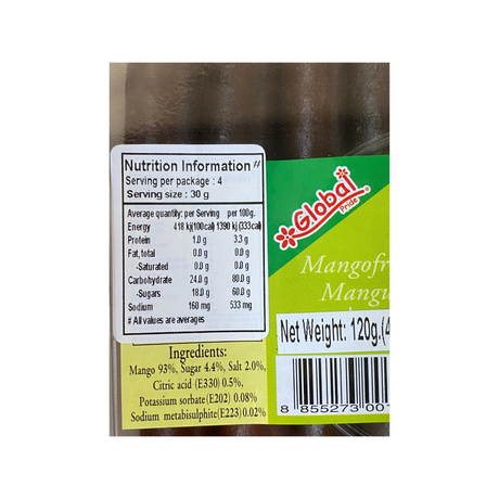 Global Mango Roll 120g Back