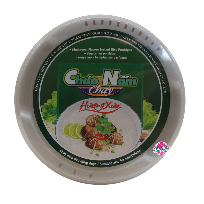 Chao Nam Instant Porridge Bowl Mushroom Flavour 40g Front