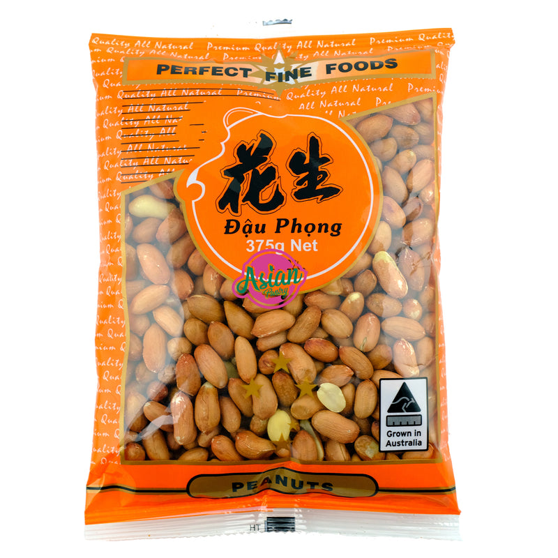Perfect Fine Foods Peanuts With Skin 375g Front