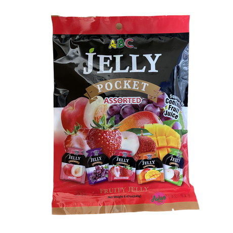 ABC Assorted Jelly Pocket 240g Front