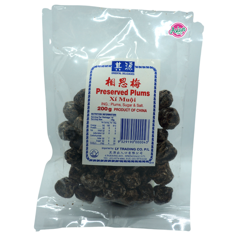 Oriental Delicacies Preserved Plums 200g Front