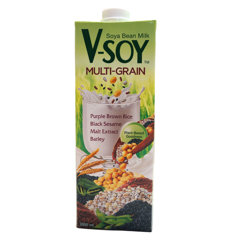 V-Soy Multigrain Soya Bean Milk 1lt Front