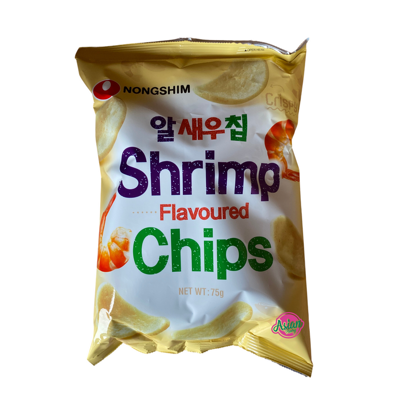 Nongshim Shrimp Flavoured Chips 75g Front
