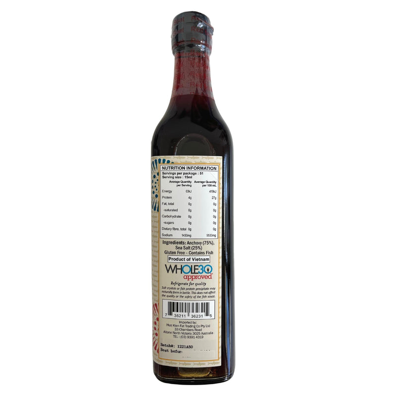 Red Boat Fish Sauce 500ml Back