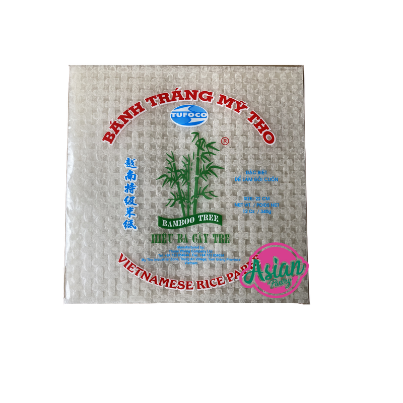Bamboo Tree Rice Paper square 22cm 340g Front