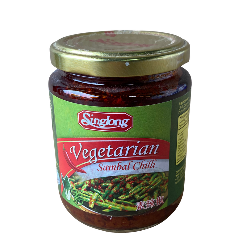 Singlong Vegetarian Sambal Chilli 230g Front