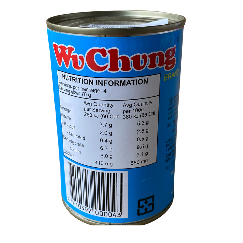 Wu Chung Brand Vegetarian Chop Suey 280g Nutritional Information & Ingredients