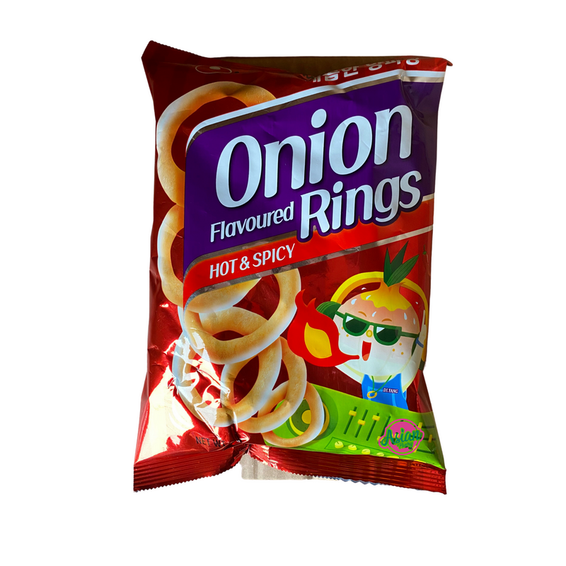 Nongshim Onion Flavoured Rings Hot & Spicy 40g Front