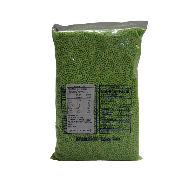 Mr. Number One Green Tapioca Pearls 400g Back