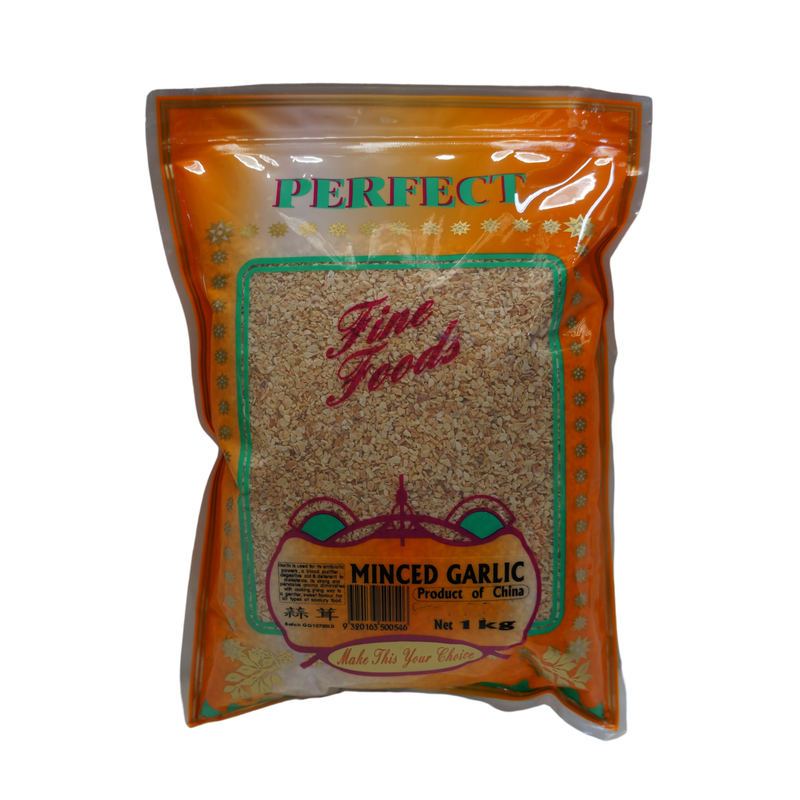 Perfect Fine Foods Minced Garlic 1kg Front