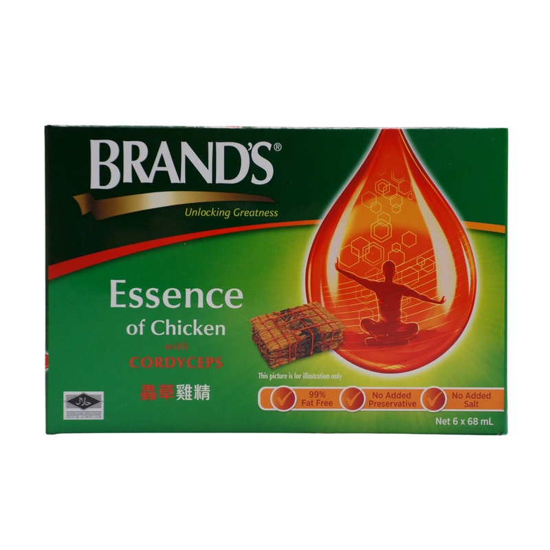 Brand's Essence of Chicken with Cordyceps 6pk 408g Front