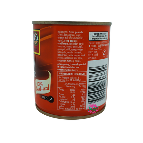 Ayam Brand Satay Sauce 250ml Back