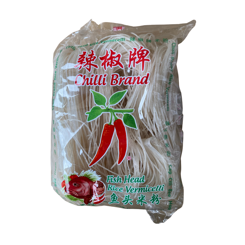Chilli Brand Fish Head Rice Vermicelli 400g Front