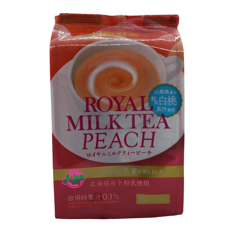 Nittou Royal Milk Tea Peach 10pk 140g Front