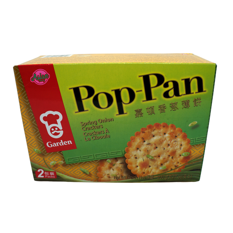 Garden Pop-Pan Spring Onion Crackers 200g Front