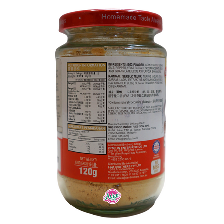 Heng's Golden Salted Egg Powder 120g Back
