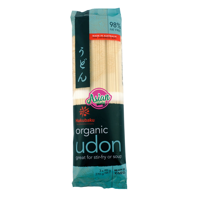 Hakubaku Organic Udon Noodles 270g Front
