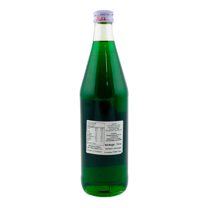 Hales Green Syrup 710ml Back