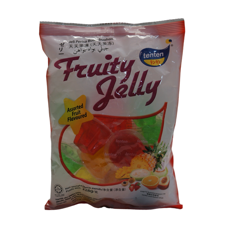 TenTen Assorted Fruit Jelly 228g Front
