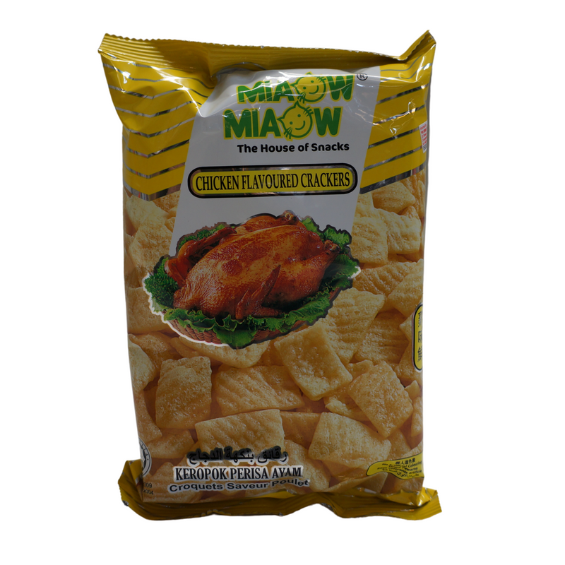 Miaow Miaow Chicken Flavoured Crackers 60g Front