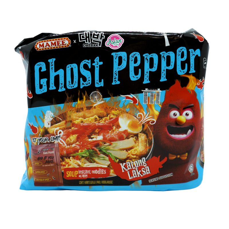 Mamee Ghost Pepper Katong Laksa Noodles 4pk 528g Front