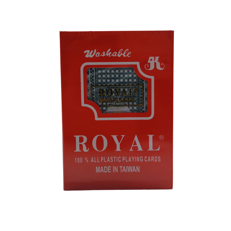 Royal All Plastic Playing Cards Blue 54pcs Front
