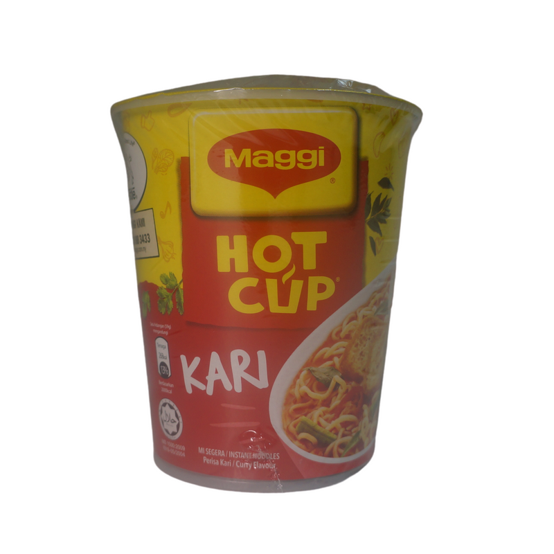 Maggi Instant Noodle Cup Kari Flavour 59g Front