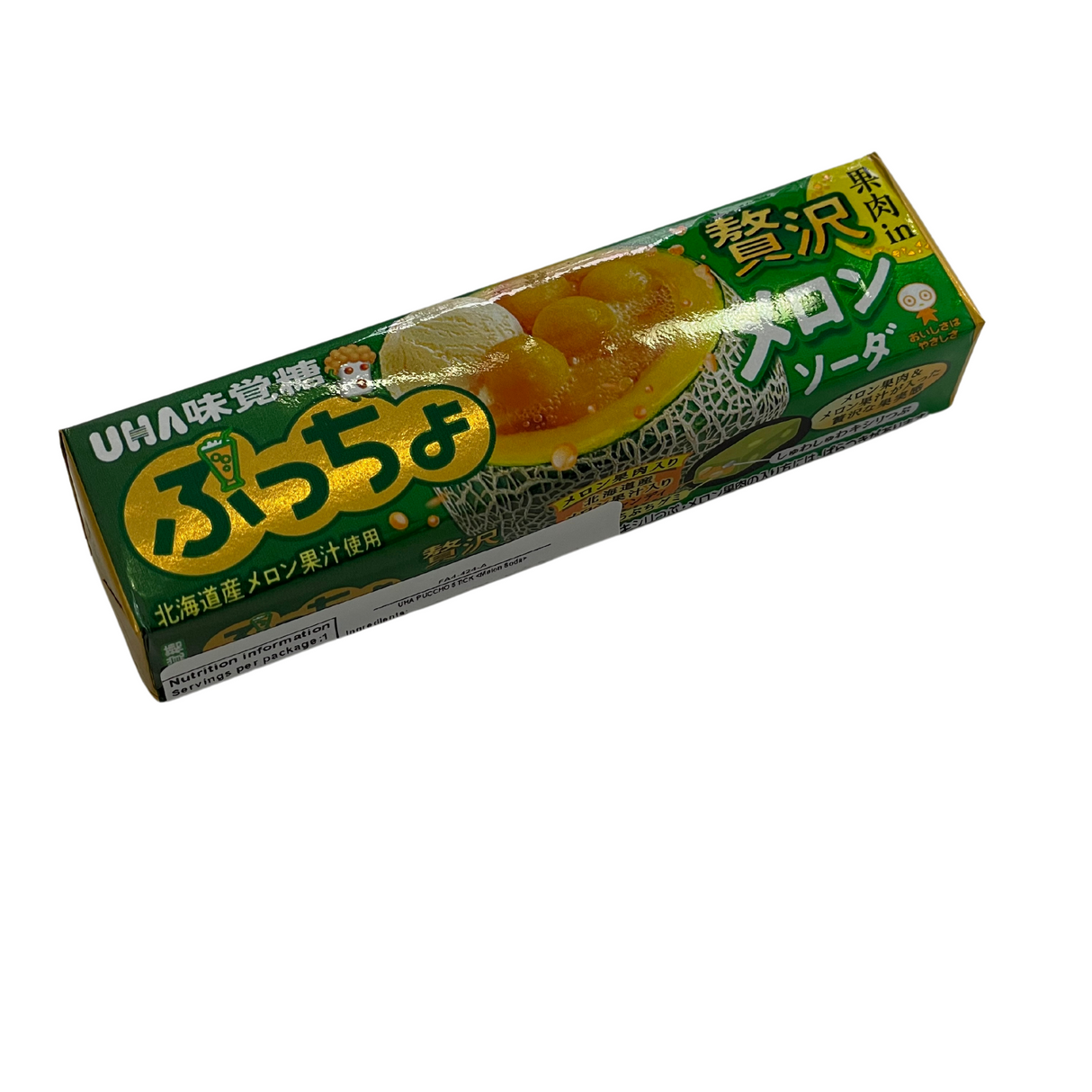 UHA Chewy Candy Melon Soda 50g Nutritional Information & Ingredients