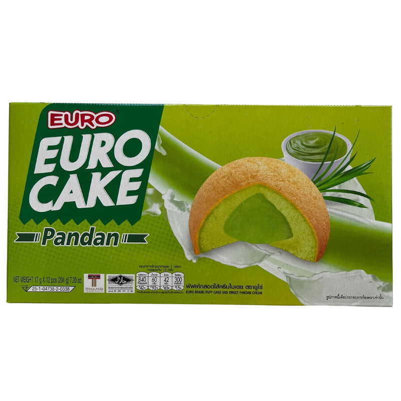 Euro Pandan Cake 12pc 204g Front