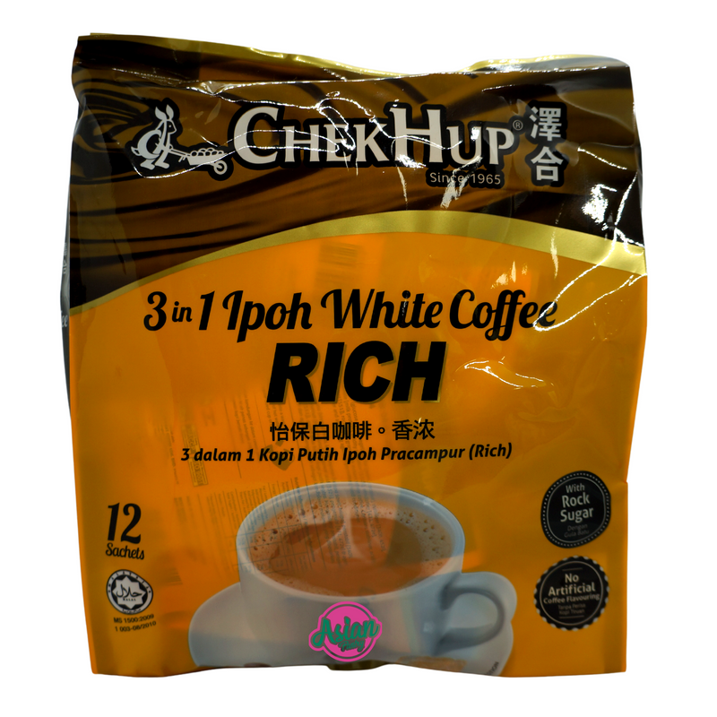 ChekHup 3 in 1 Ipoh White Coffee RICH 480g Front