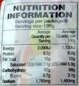 Nongshim Neoguri Seafood & Spicy Ramyun 600g Nutritional Information & Ingredients