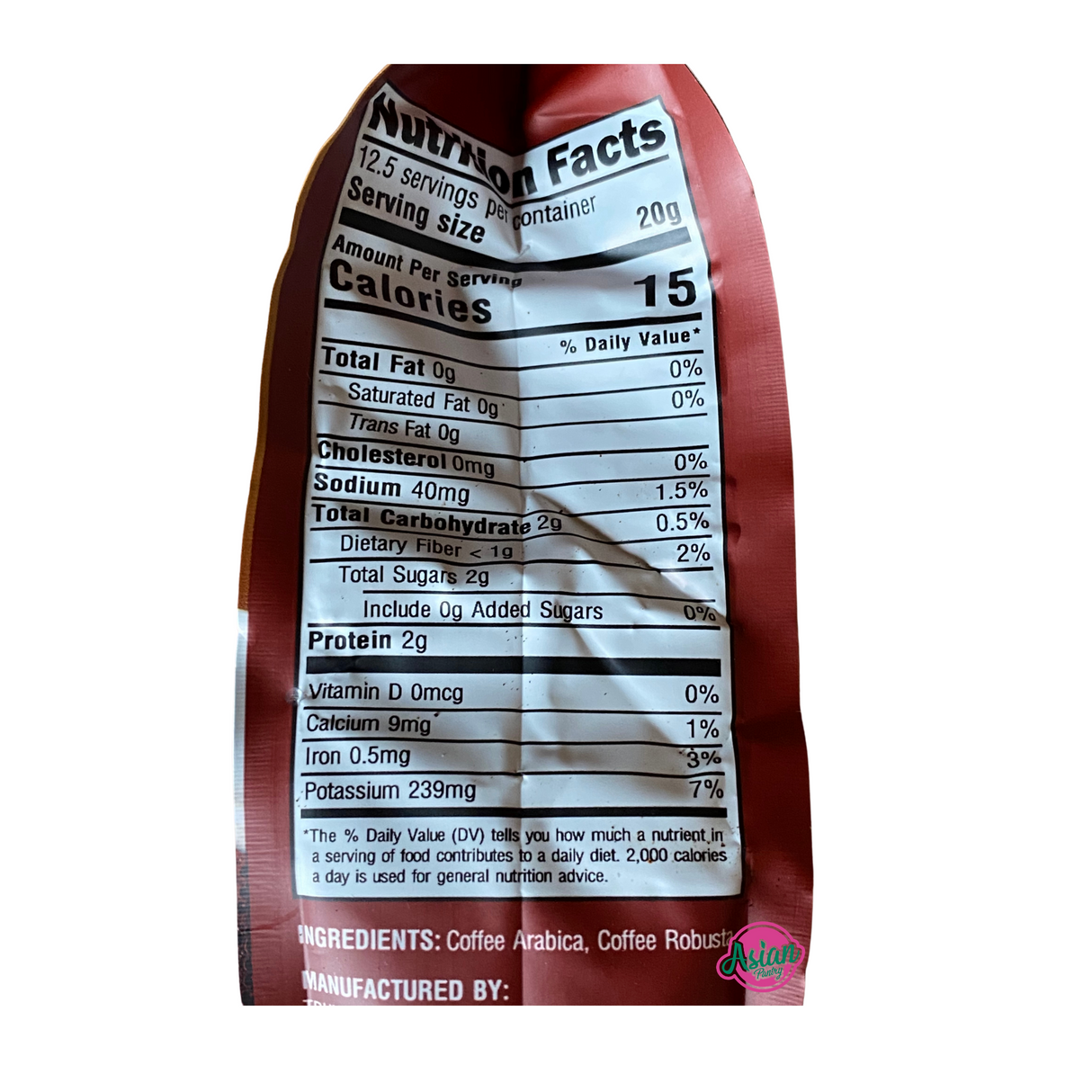 Trung Nguyen Ground Coffee no.4 250g Back