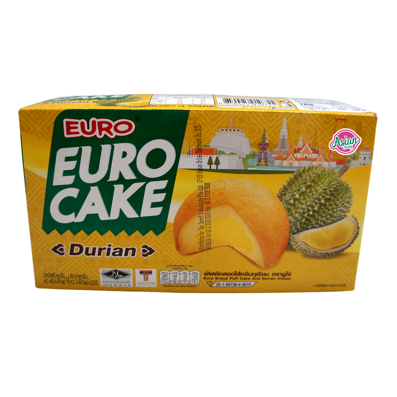 Euro Puff Cake with Durian Cake 4pcs 130g Front