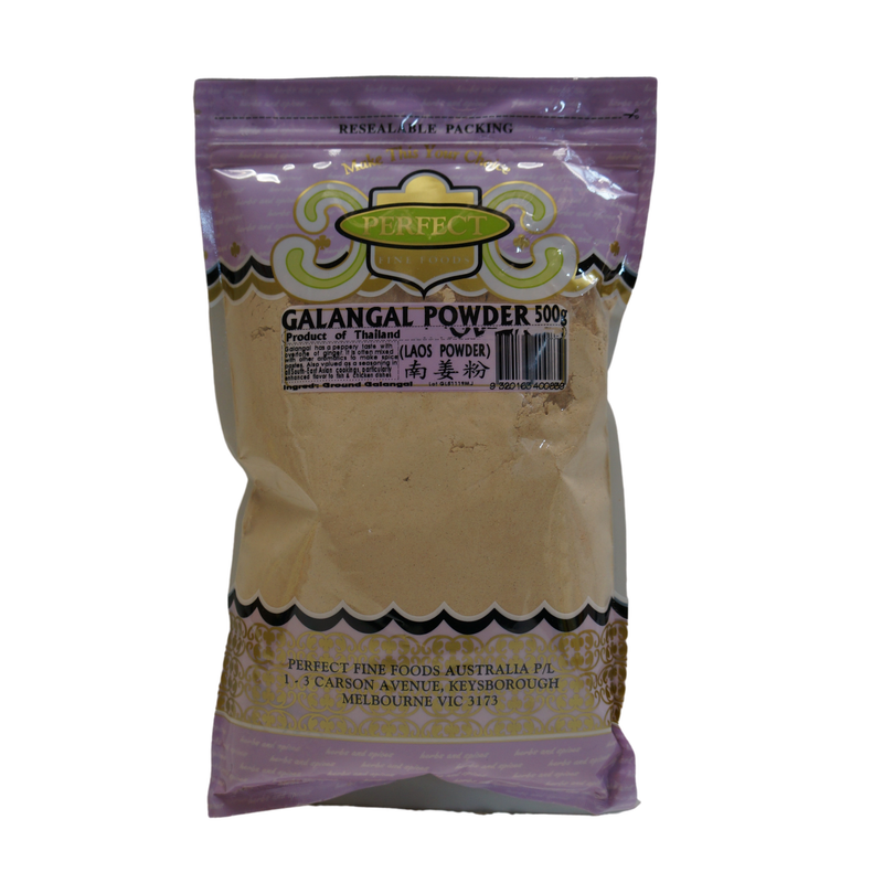 Perfect Fine Foods Galangal Powder 500g Front