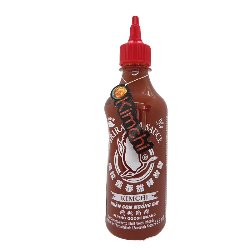 Flying Goose Sriracha Hot Chilli Sauce With Kimchi 455ml Front