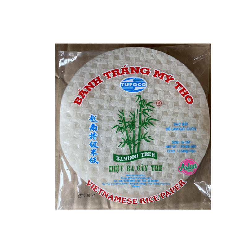 Bamboo Tree Rice Paper round 16cm 340g Front