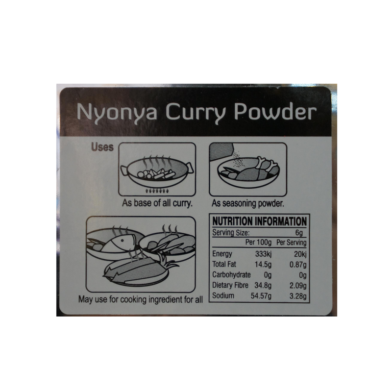 VVF Nyonya Curry Powder 80g Back