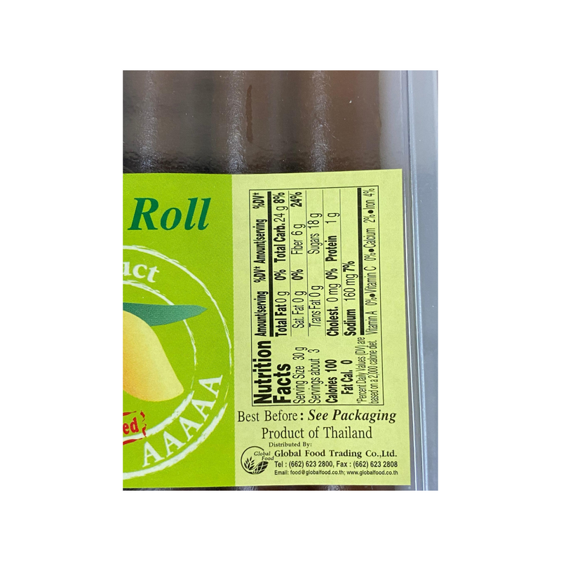 Global Mango Roll 120g Nutritional Information & Ingredients