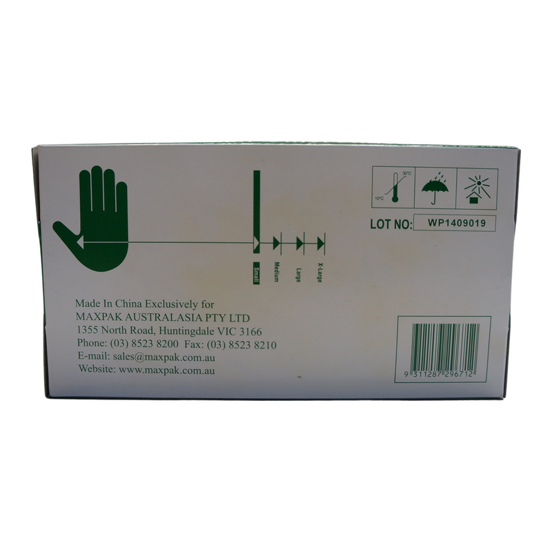 Maxvalu Vinyl Gloves Small (Powdered) 100pcs Back