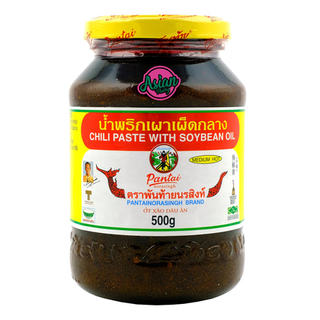 Pantai Chili Paste With Soya Bean Oil 500g Front