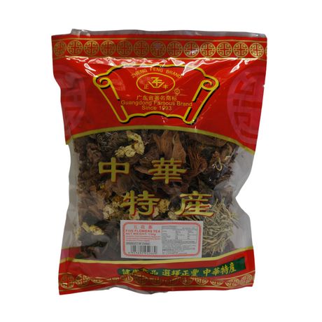 Zheng Feng Brand Five Flowers Tea 132g Front