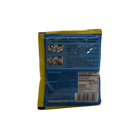 Adabi Ikan Bilis Nasi Goreng Powder 17g Back