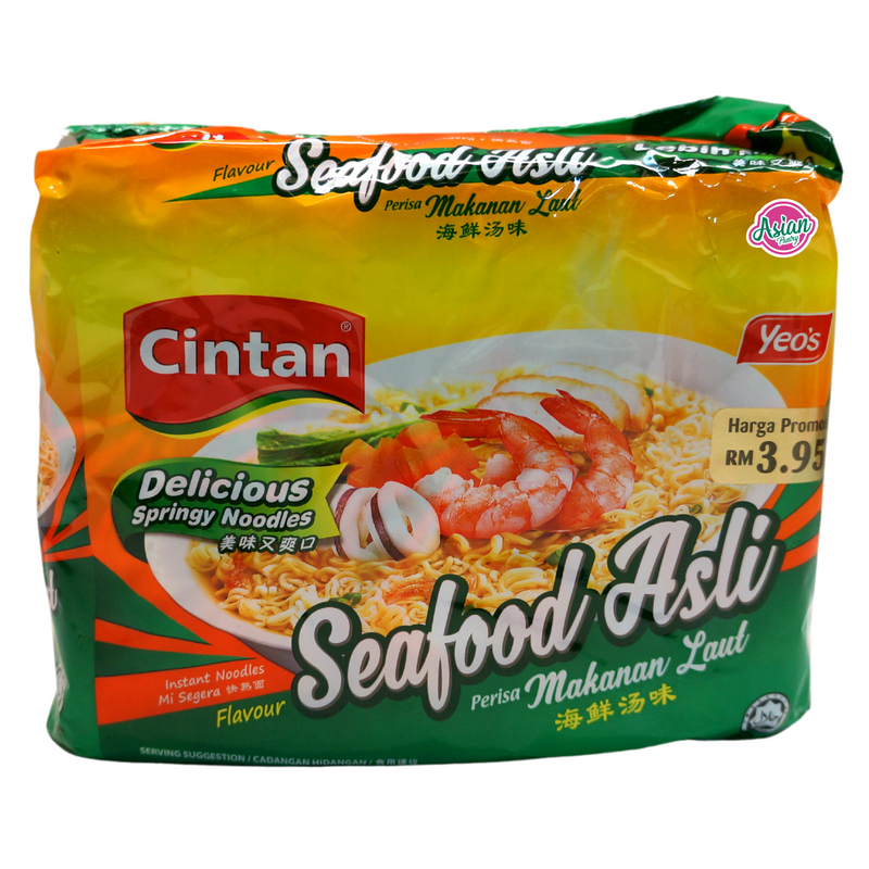 Cintan Instant Noodle Seafood Asli Flavour 5pk 355g Front