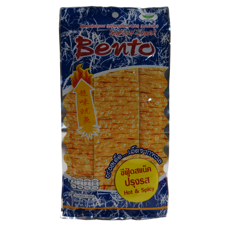 Bento Seafood Snack Hot & Spicy (BLUE) 24g Front