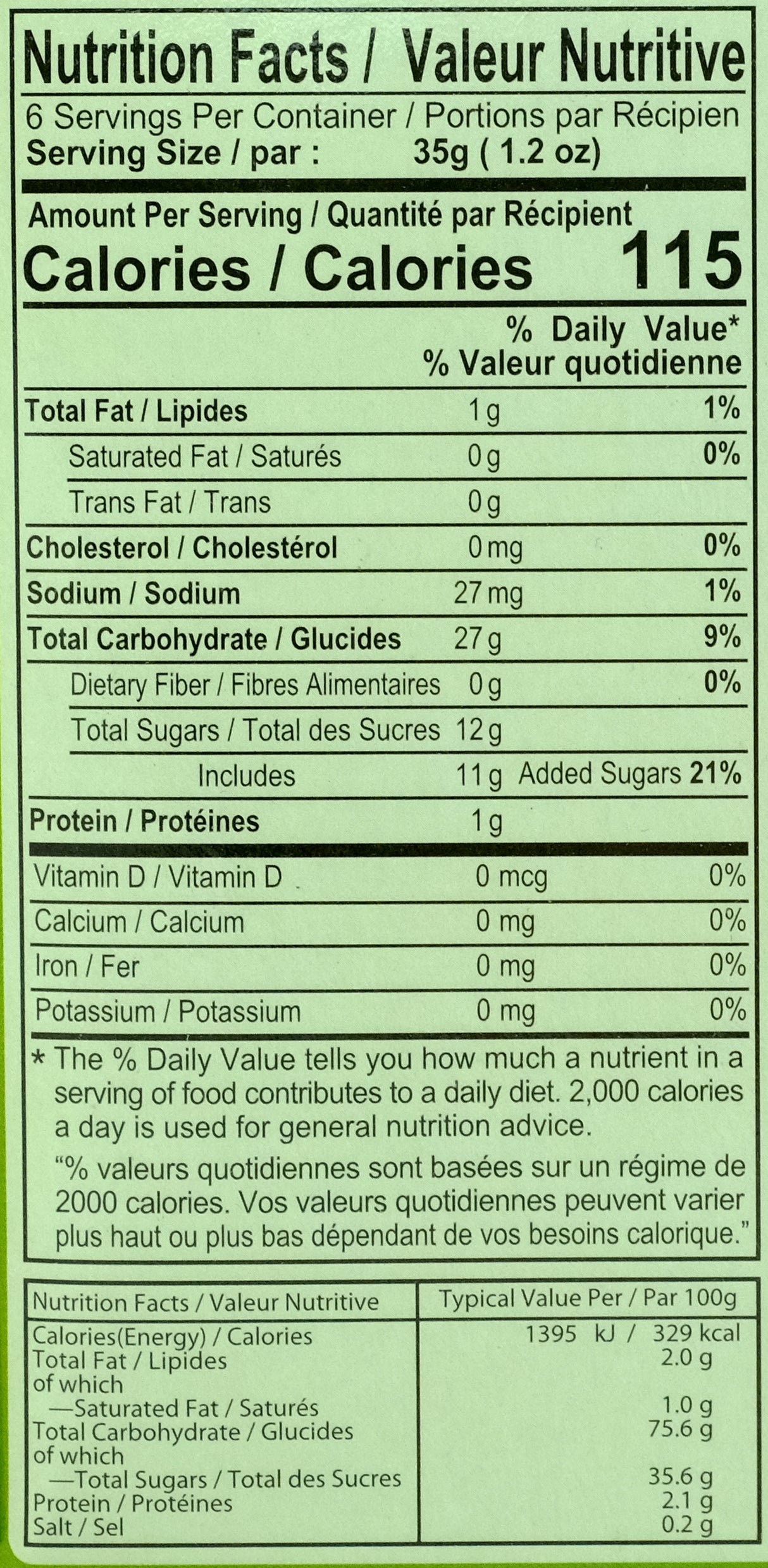 Royal Family Coconut Pandan Mochi 210g Nutritional Information & Ingredients