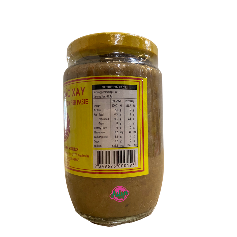 A1 Preserved Salted Tench Fish Paste 454g Nutritional Information & Ingredients